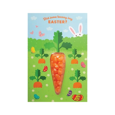 Jelly Belly Easter Carrot Greeting Card - 1 oz - 12-Count Case
