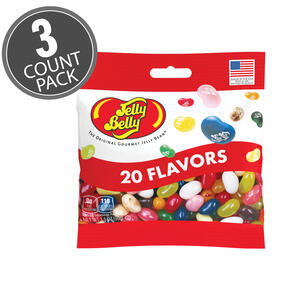 20 Assorted Jelly Bean Flavors 3.5 oz Grab & Go® Bag - 3-Count Pack