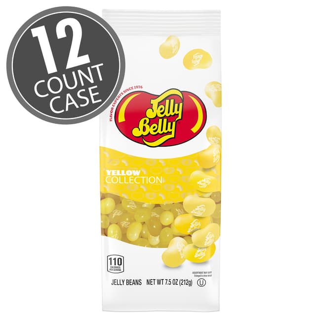 Yellow Collection Assorted Jelly Beans – 7.5 oz Bag, 12-Count Case