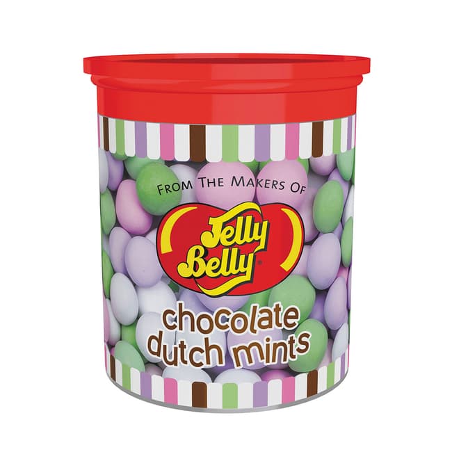 Chocolate Dutch Mints® Assorted 5 oz Clear Can