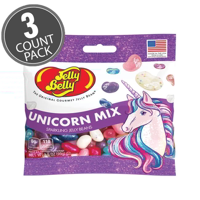 Unicorn Mix Jelly Beans 3.5 oz Grab & Go® Bag - 3 Count Pack