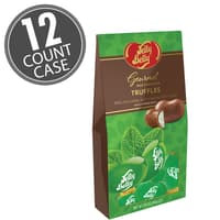 Jelly Belly Mint Milk Chocolate Truffle - 3.6 oz Gable Box - 12 Count Case