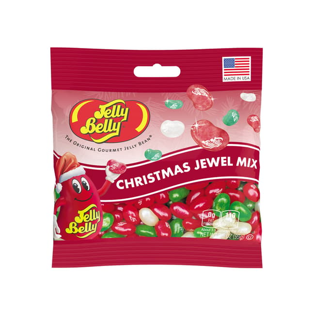 Personalized Christmas Falala Candy Bags with Jelly Belly Jelly Beans 