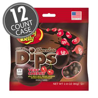 Jelly Bean Chocolate Dips® - Very Cherry - 2.8 oz Bag - 12 Count Case