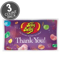 Thank You Assorted Flavors Jelly Beans – 1 oz. Bag - 3-Count Pack