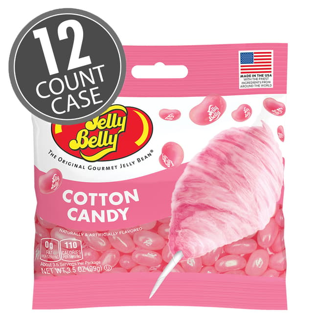 Cotton Candy Jelly Beans 3.5 oz Grab & Go® Bag - 12 Count Case