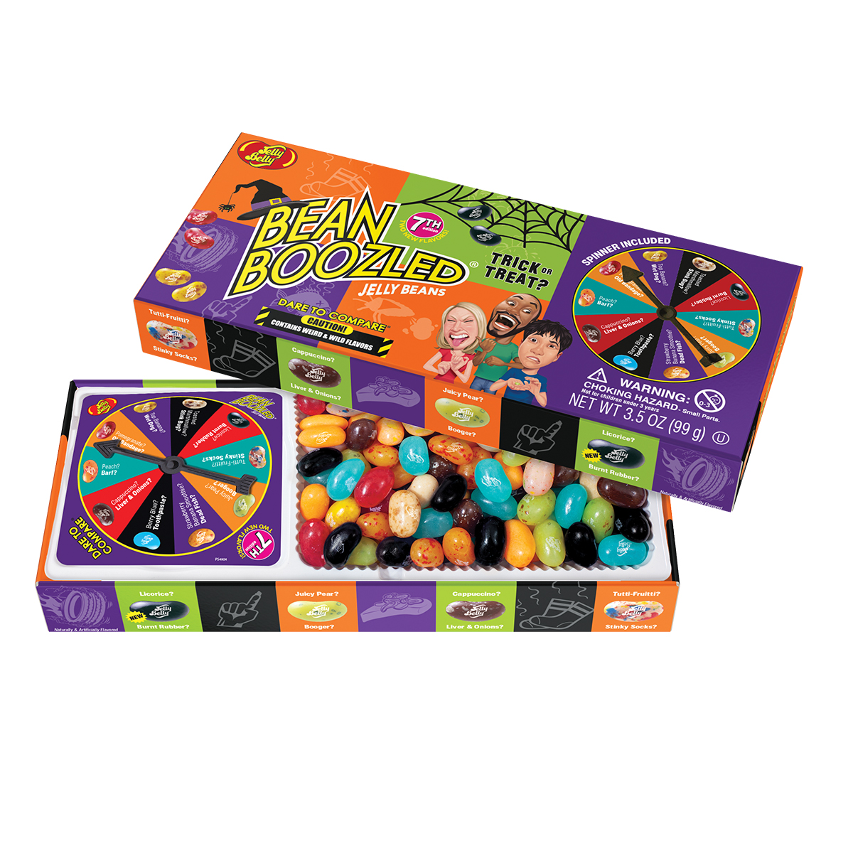 BeanBoozled Trick or Treat 3.5 oz Spinner Gift Box (7th edition)
