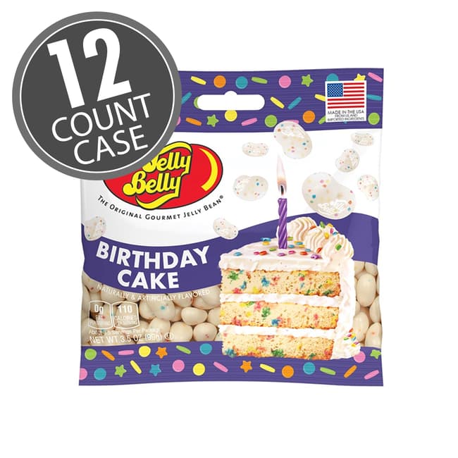 Birthday Cake Jelly Beans 3.5 oz  Grab & Go® Bag - 12-Count Case