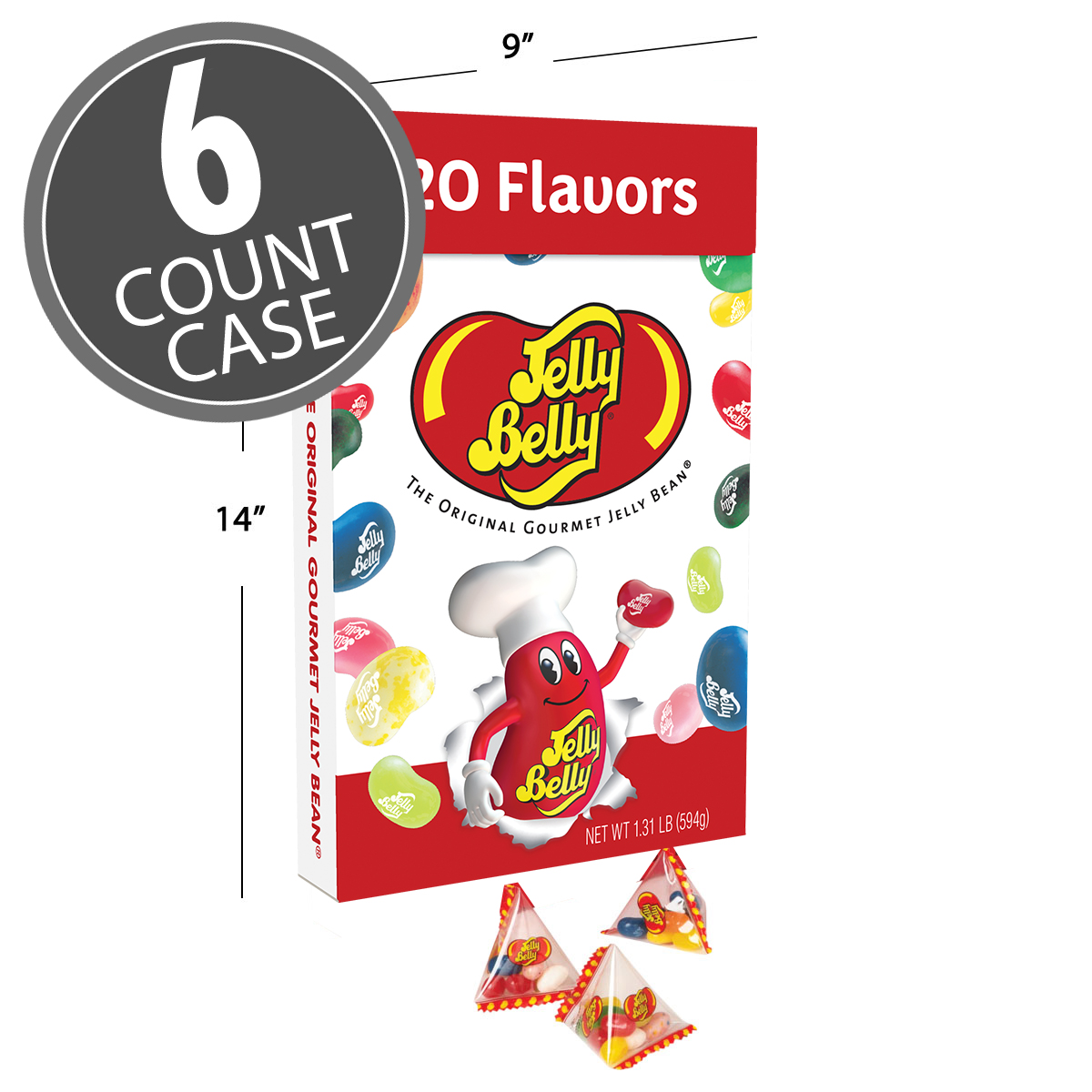Jumbo Box Jelly Bean - 1.31 LB Box (for Easter) - 6 Count Case