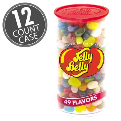 49 Assorted Jelly Bean Flavors - 12 oz Clear Can