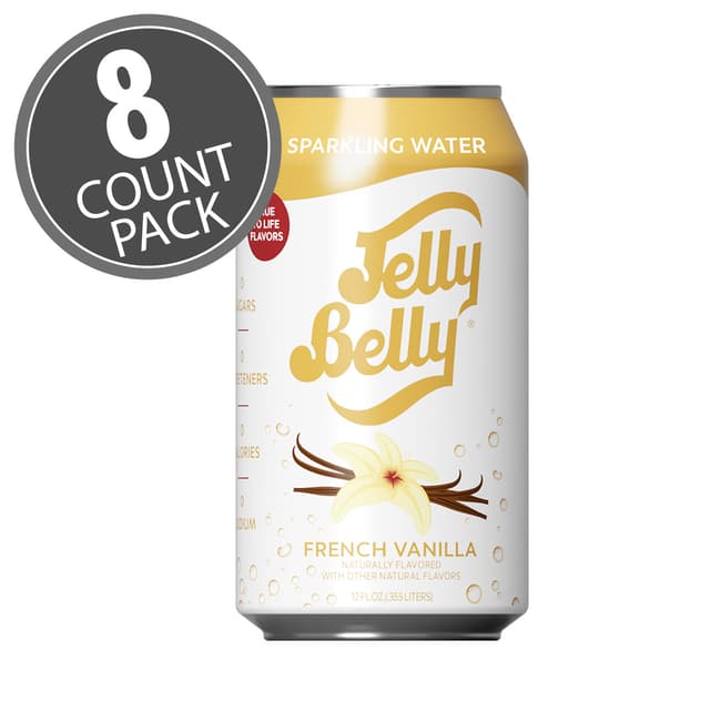 Jelly Belly French Vanilla Sparkling Water 8 Pack