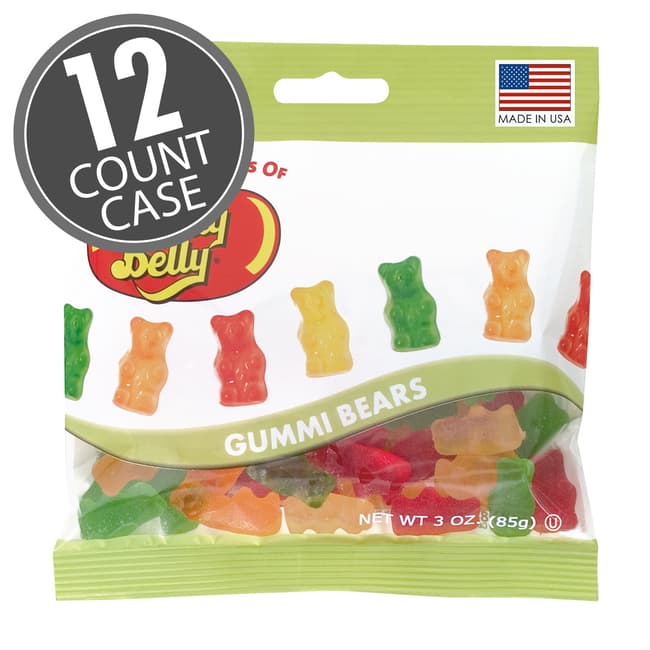 Gummi Bears - 3 oz Bag - 12 Count Case