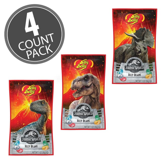 Jurassic World 2 Jelly Belly 1 oz Bag, 4-Count Pack