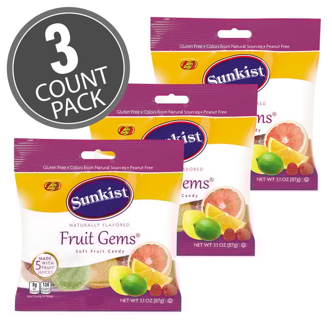 Sunkist® Fruit Gems® 3.1 oz Bag 3Count Pack