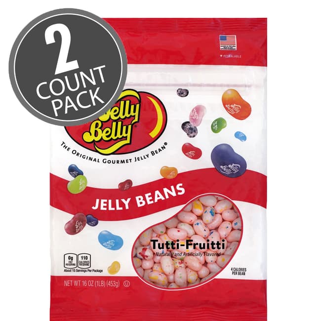 Tutti-Fruitti Jelly Beans - 16 oz Re-Sealable Bag 2-Pack