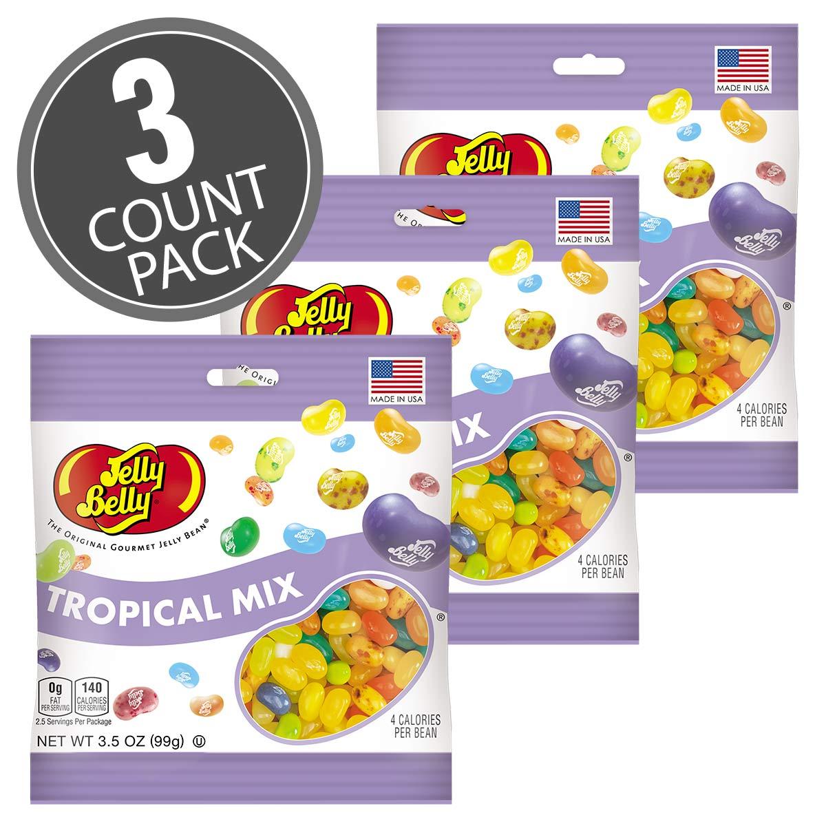 Tropical Mix Jelly Beans 3.5 oz Bag 3 Pack