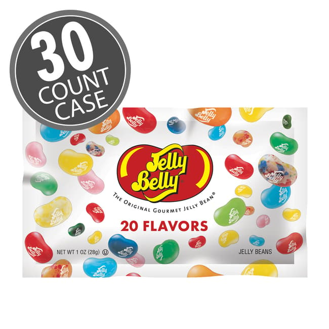 20 Flavor Assorted Jelly Beans 1 oz Bags 30 Count