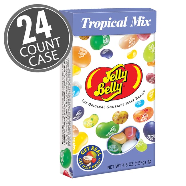 Tropical Mix Jelly Beans 4.5 oz FlipTop Boxes 24Count Case