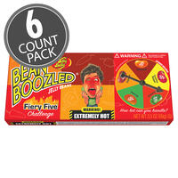 BeanBoozled Fiery Five 3.5 oz Spinner Gift Box - 6-Count Pack