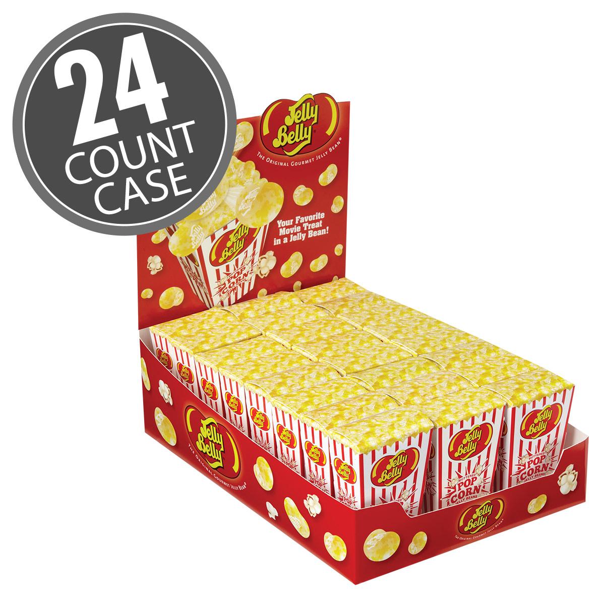 Buttered Popcorn Jelly Beans Box 1.75 oz 24 Count Case
