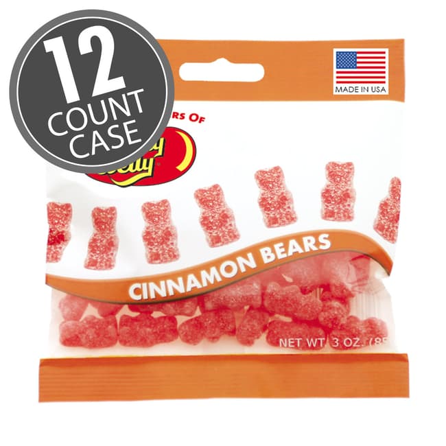 Unbearably HOT Cinnamon Bears - 3 oz Bag - 12 Count Case