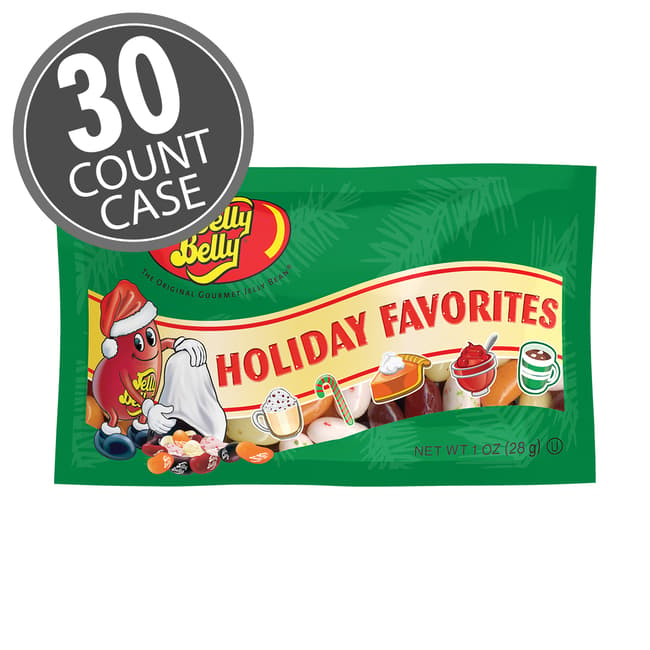 Jelly Belly Holiday Favorites Five Flavor Gift Box - 4.25 Ounces of Jelly  Beans in 5 Holiday Flavors