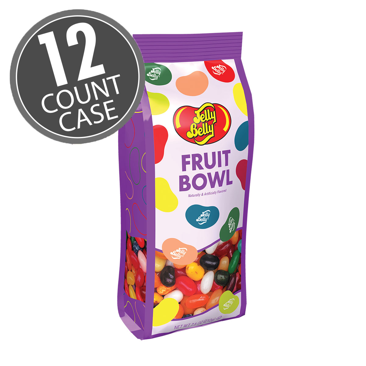 Fruit Bowl Mix Jelly Beans - 7.5 oz Gift Bags (for Easter) - 12-Count Case