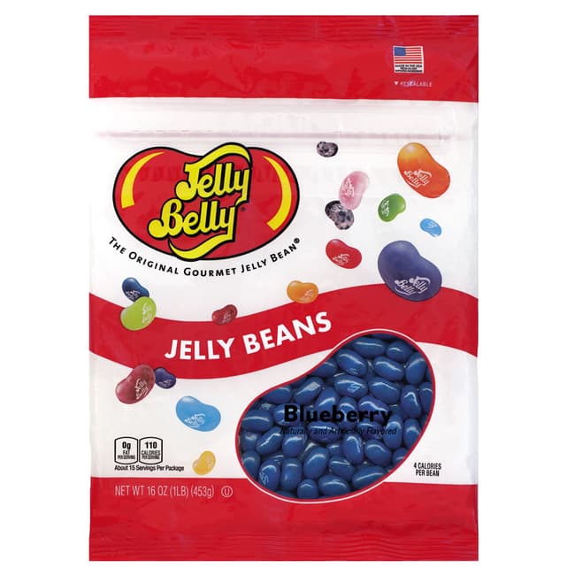 Blueberry Jelly Beans - 16 oz Re-Sealable Bag