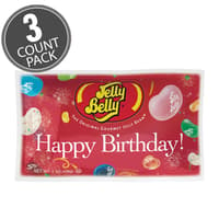 Happy Birthday Assorted Flavors Jelly Beans - 1 oz Bag - 3-Count Pack