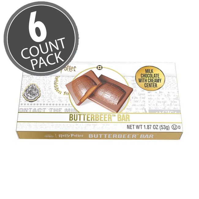 Harry Potter™ Butterbeer™ Milk Chocolate Bar with Creamy Center - 1.87 oz - 6-Count Pack