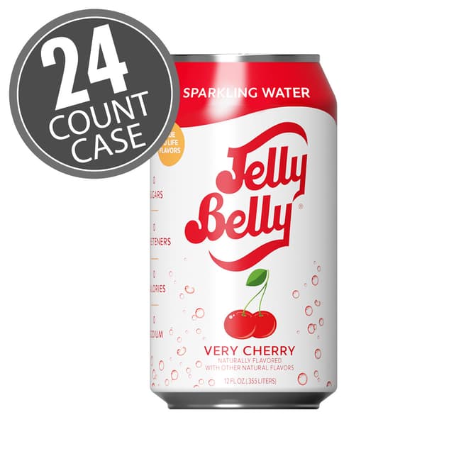 Jelly Belly Very Cherry Sparkling Water 24 Count Case