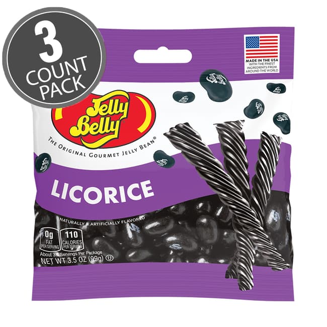 Licorice Jelly Beans 3.5 oz Grab & Go® Bag - 3 Pack