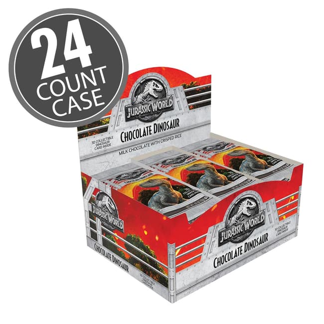 Jurassic World 2 Chocolate Dinosaur 0.55 oz, 24Count Case