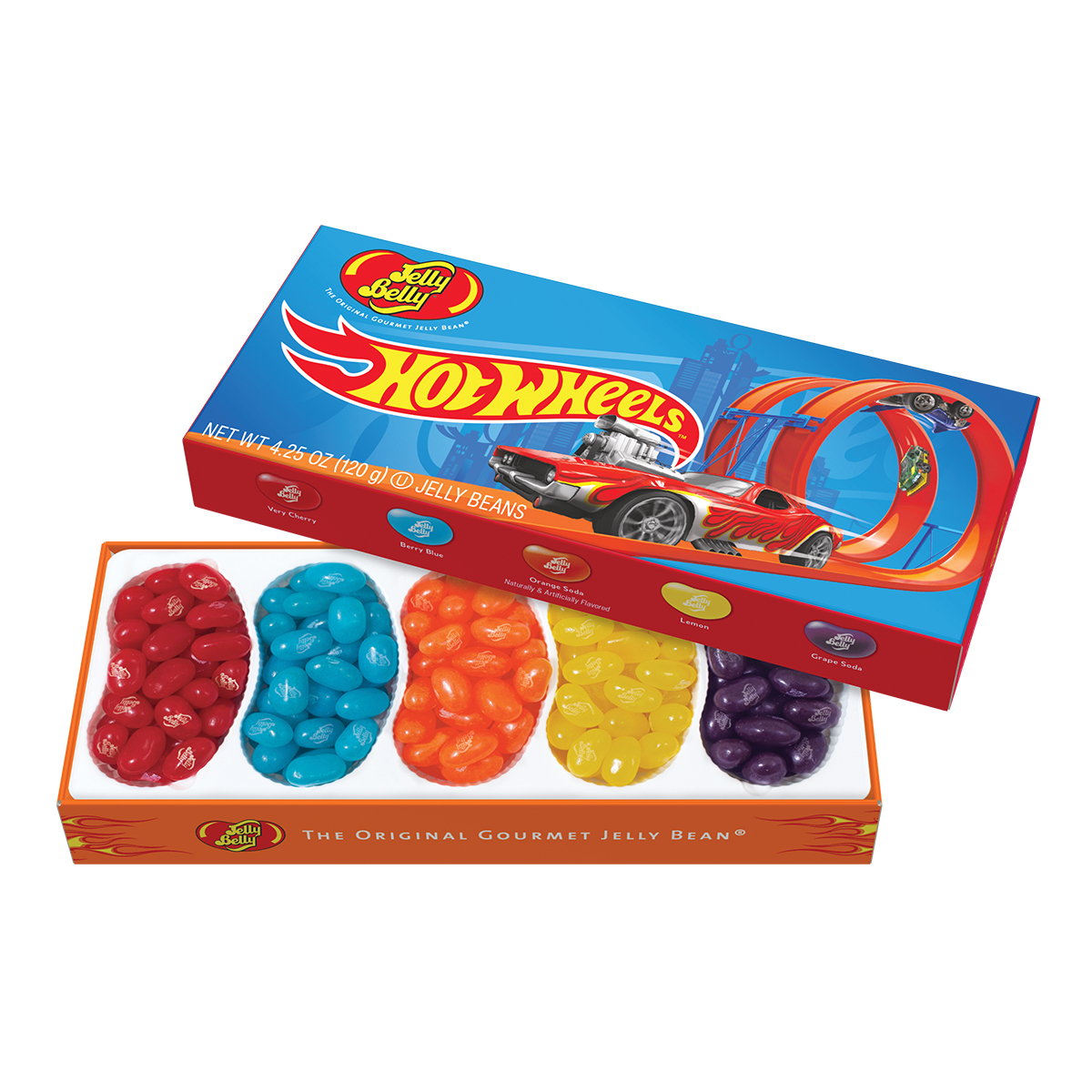 置物 Jelly Belly Hot Wheels™ Jelly Bean Mix 4.25 oz Gift Box - 12-Count Case