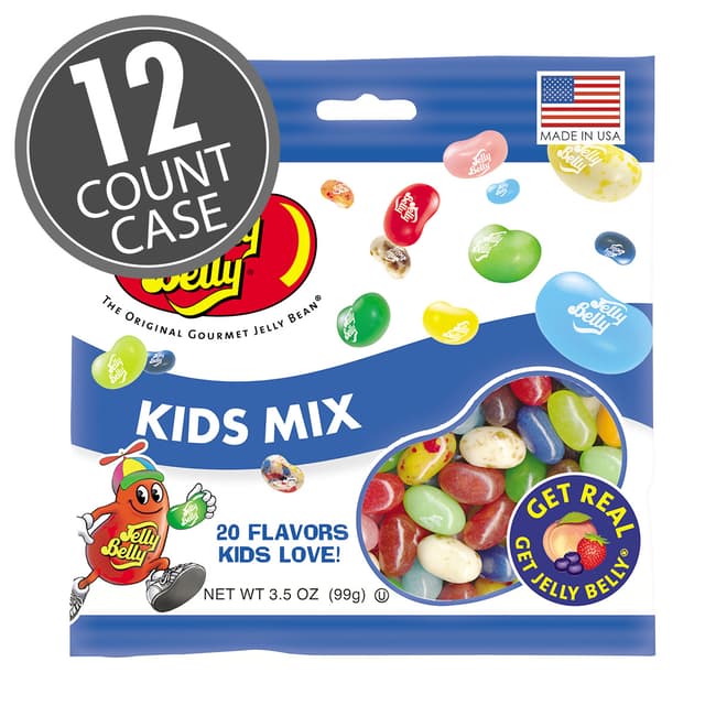 Kids Mix Jelly Beans 3.5 oz Grab & Go® Bag - 12 Count Case