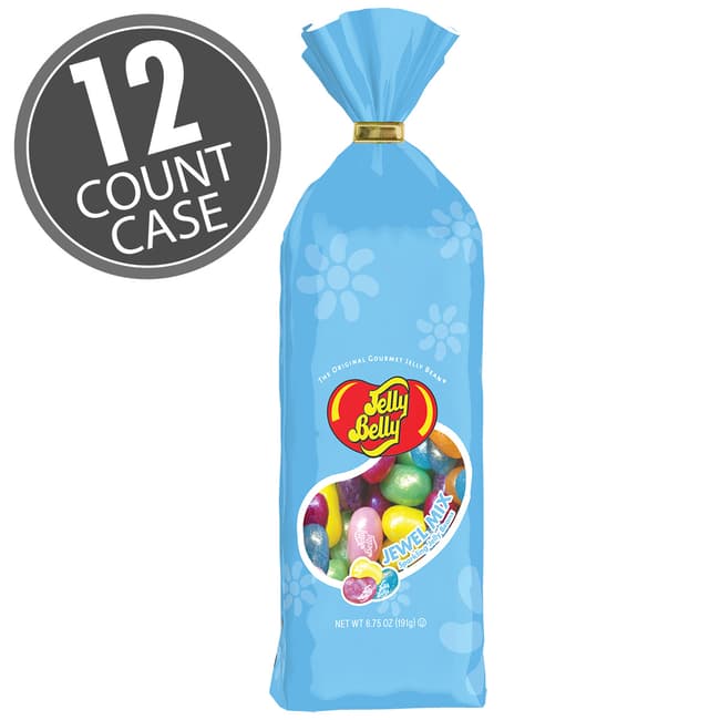 Jewel Spring Mix Jelly Beans - 6.75 oz Tie Top Bag - 12 Count Case