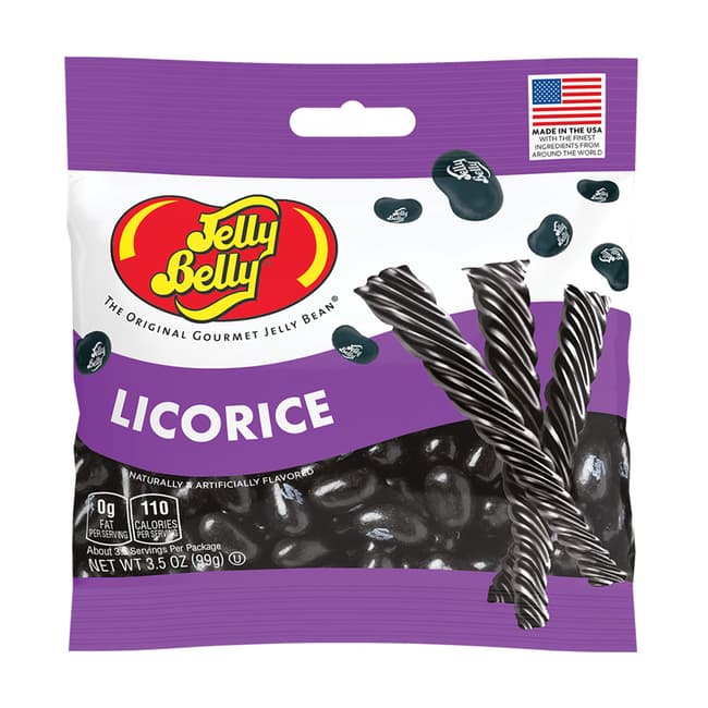  Jelly Belly Licorice Jelly Beans - 1 Pound (16 Ounces)  Resealable Bag - Genuine, Official, Straight from the Source : Jelly Beans  : Grocery & Gourmet Food