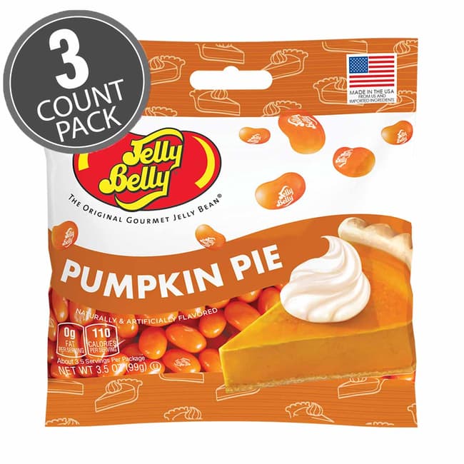 Pumpkin Pie Jelly Beans 3.5 oz Grab & Go® Bag - 3-Count Pack