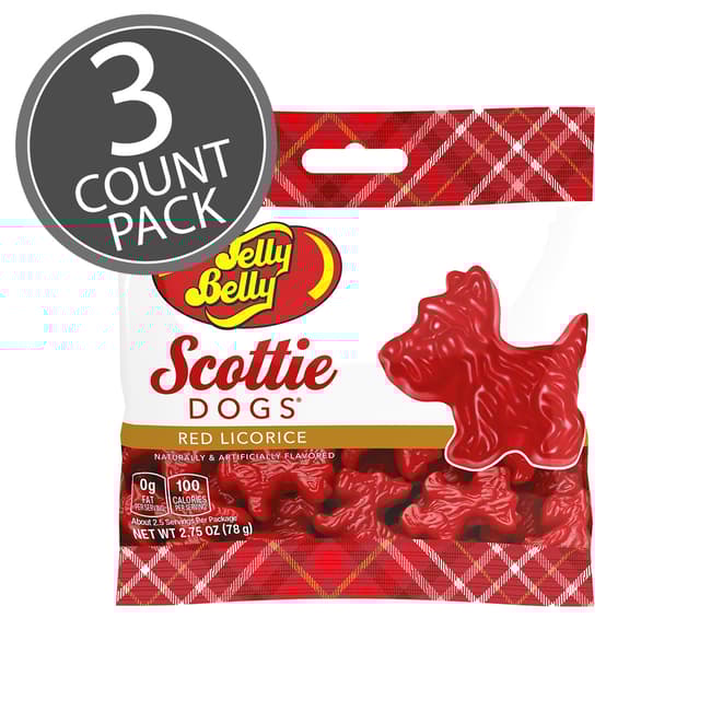 Scottie Dogs Red Licorice 2.75 oz Grab & Go® Bag - 3 Count Pack