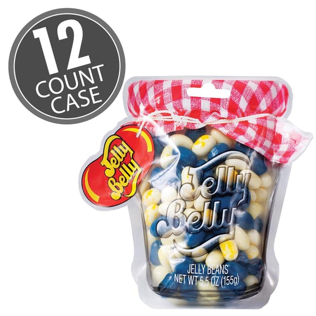 Jelly Belly Blueberry Muffin Mix Mason Jar Bag - 5.5 oz - 12 Count Case