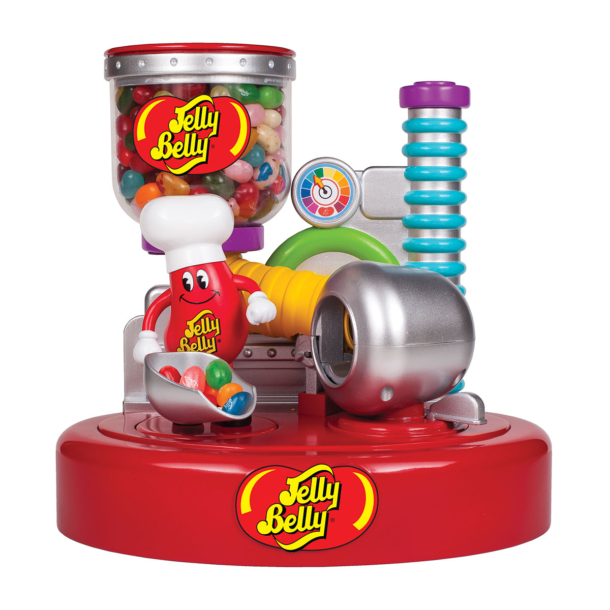Red Jelly Beans Dispenser Gumball Machine With 8 Flavours Beans Christmas Gift 