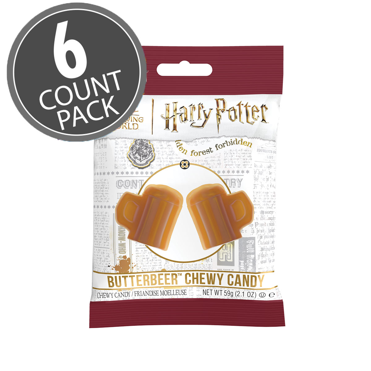 Harry Potter™ Butterbeer™ Chewy Candy Bag - 2.1 oz - 6-Count Case