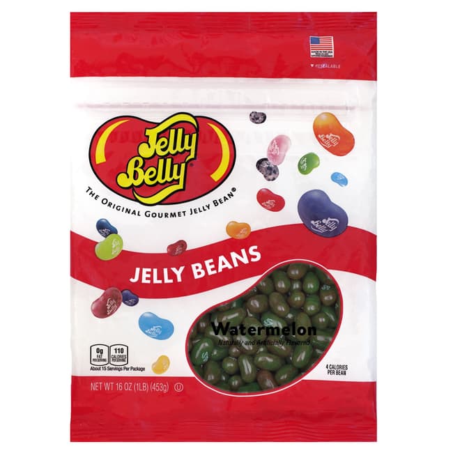 Watermelon Jelly Beans - 16 oz Re-Sealable Bag