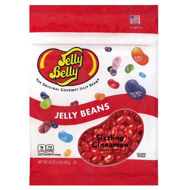 Sizzling Cinnamon Jelly Beans 16 Oz Re Sealable Bag