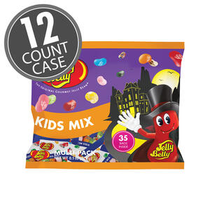 Halloween 8.1 oz Fun Pack with Kids Mix Jelly Beans .35 oz Bags - 12-Count Case