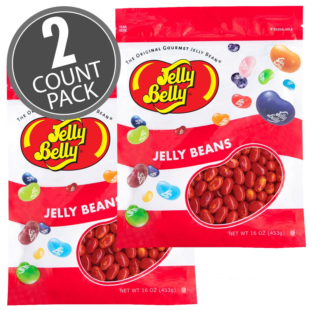 Sizzling Cinnamon Jelly Beans 16 oz ReSealable Bag 2 Pack