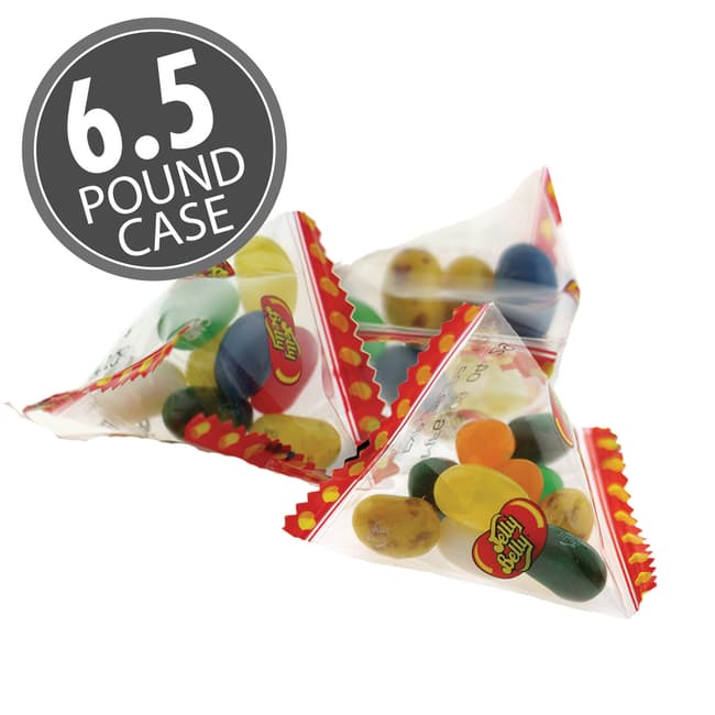 10 Assorted Jelly Bean Flavors Pyramid Bags 6.5 lb Case