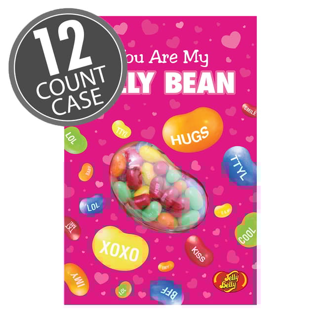 Jelly Belly Valentine's Day Conversation Beans Greeting Card 1 oz