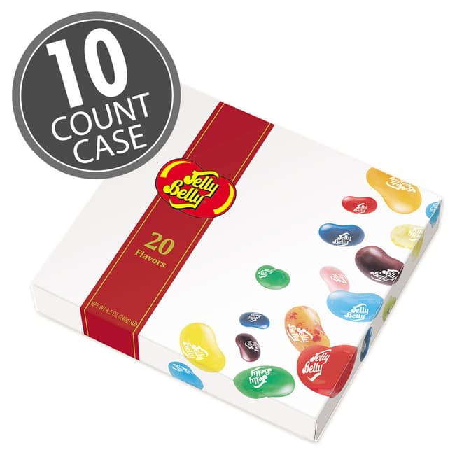 20-Flavor Jelly Bean Gift Box - 10-Count Case