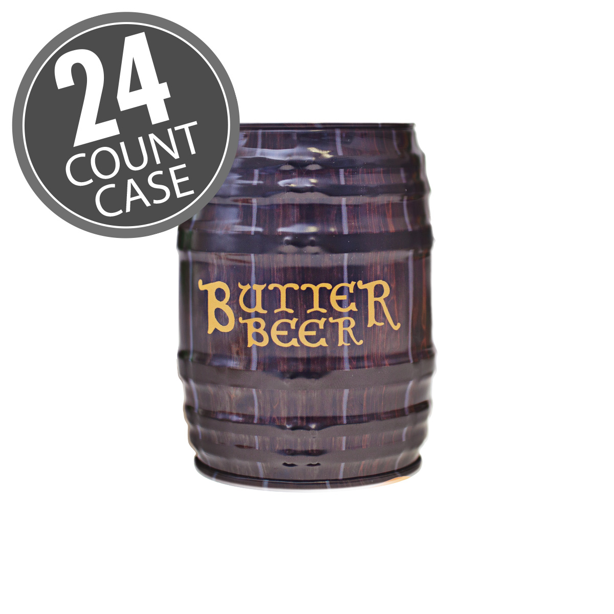 Harry Potter™ Butterbeer™ Chewy Candy Barrel Tin - 1.5 oz - 24-Count Case